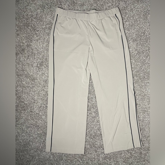 J. Jill | Fit On-the-Go Piped Wide Leg Pants 2X Athleisure Comfort - Picture 2 of 4